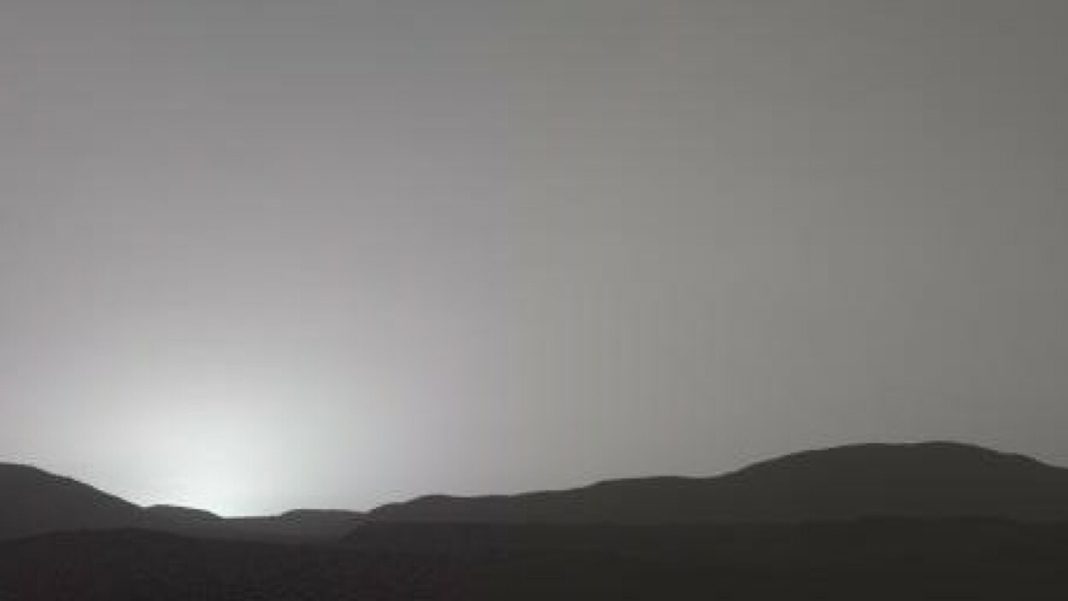 Mars sunset