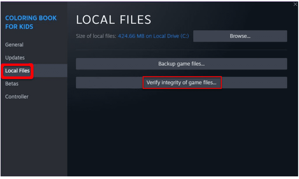 Verify your game files on Steam