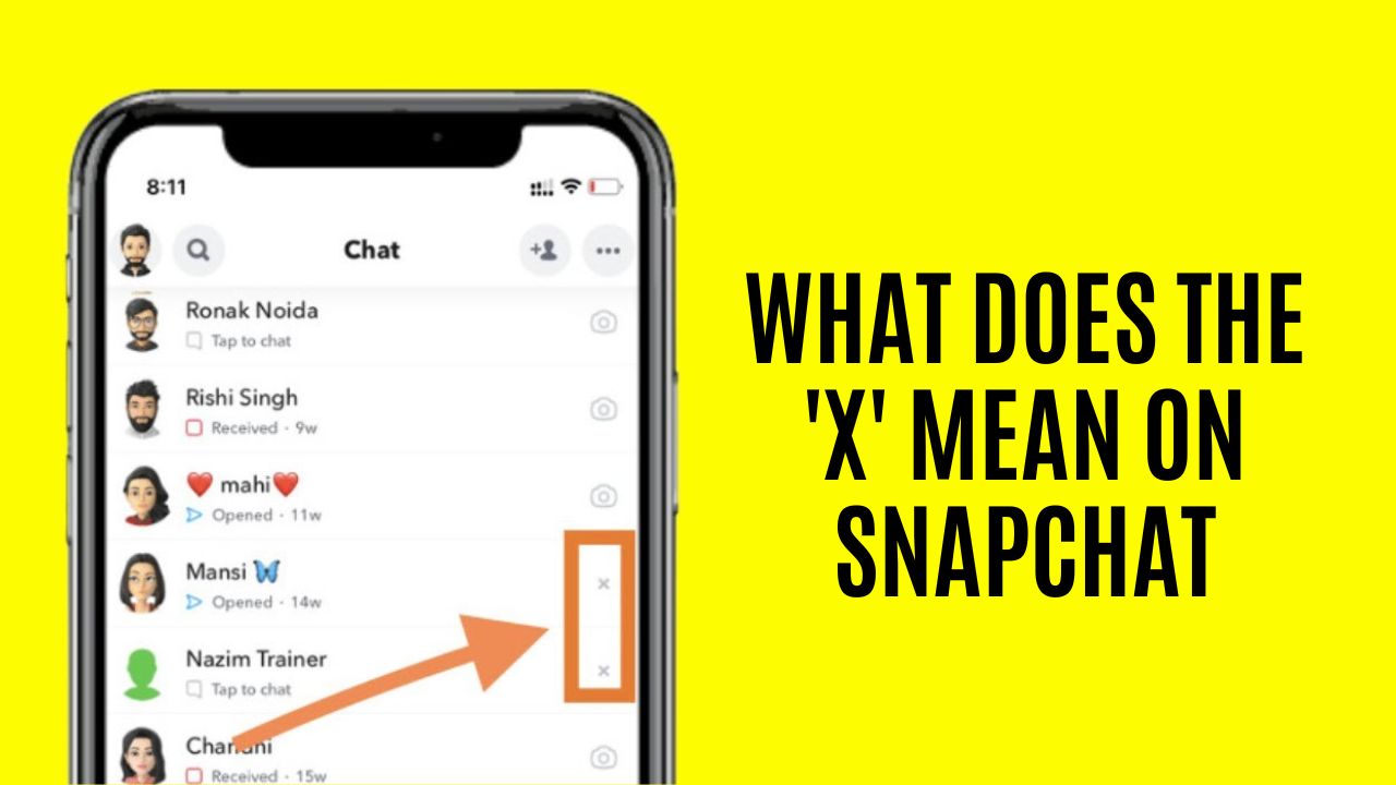 What Does the 'X' Mean on Snapchat