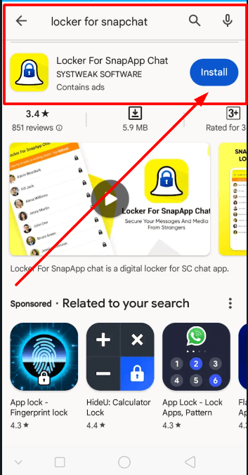 search for  Locker for Snapchat