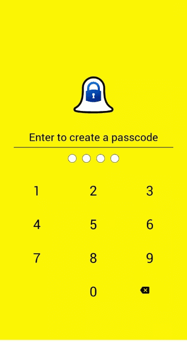 set a passcode for your Snapchat chats. Confirm the passcode and proceed further