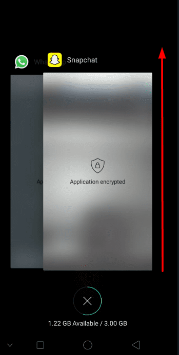 snapchat won't play video solution 2- restart the snapchat