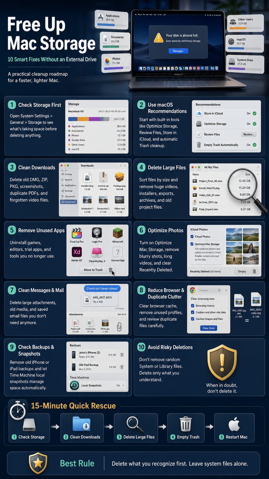 free up mac storage