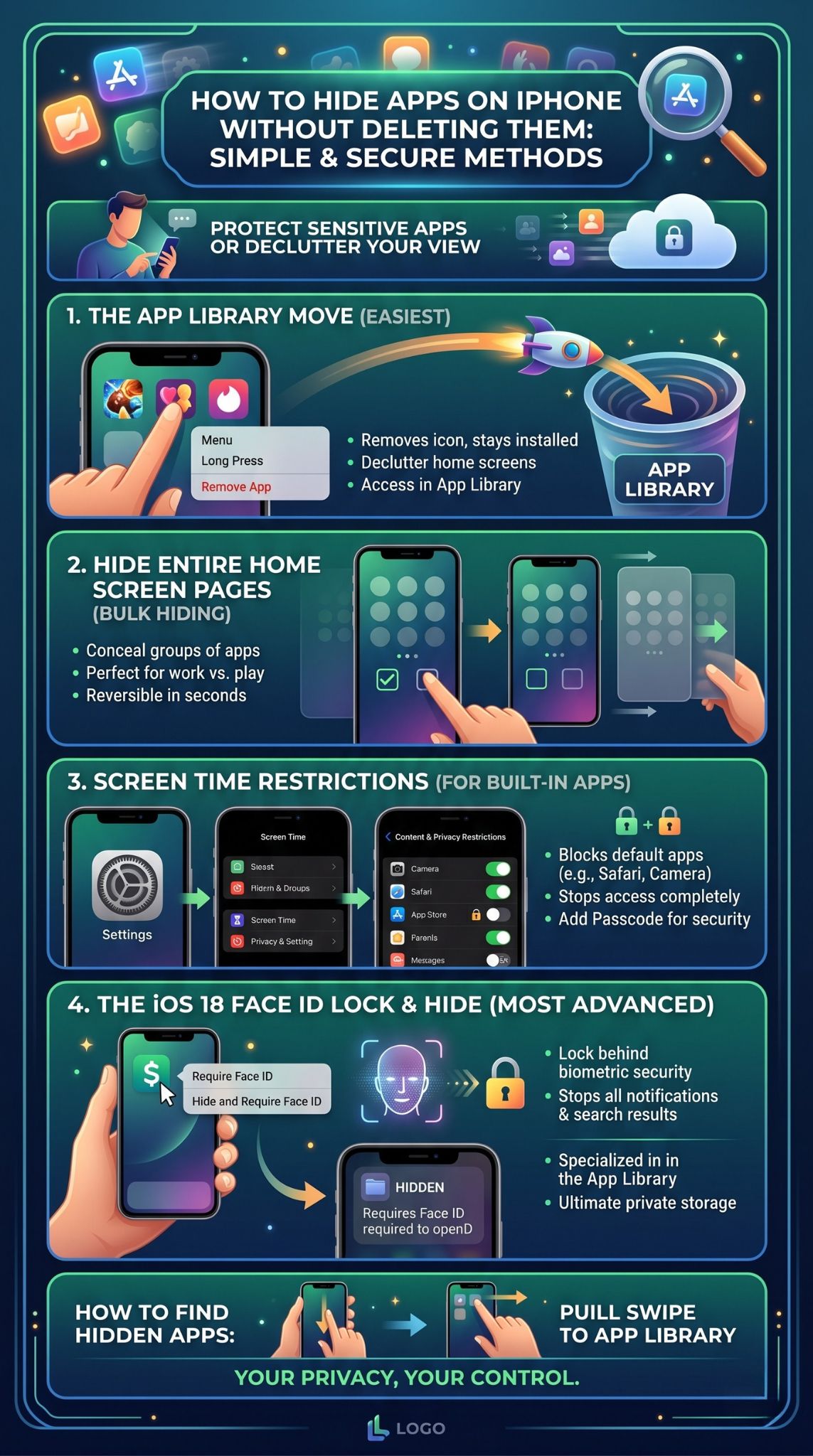 hide apps on iPhone