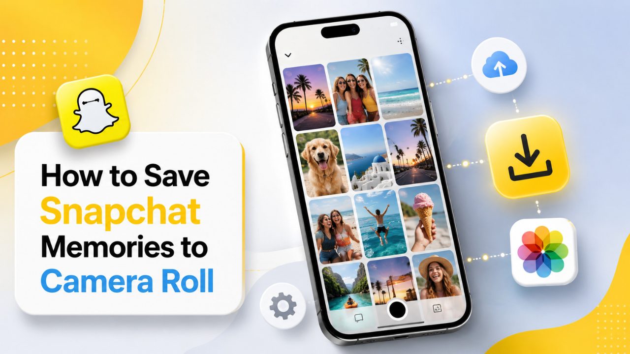 save snapchat memories camera roll
