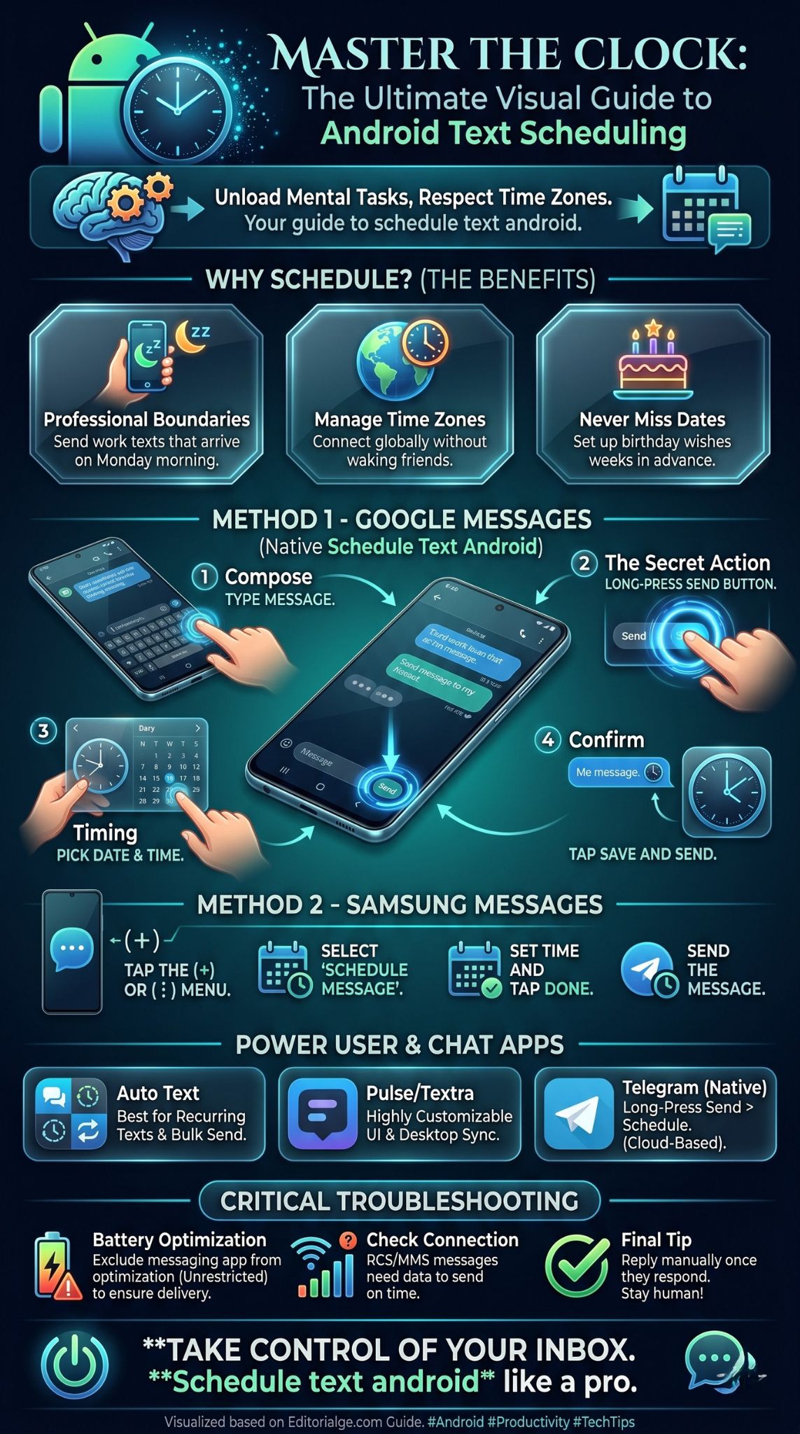 schedule text android