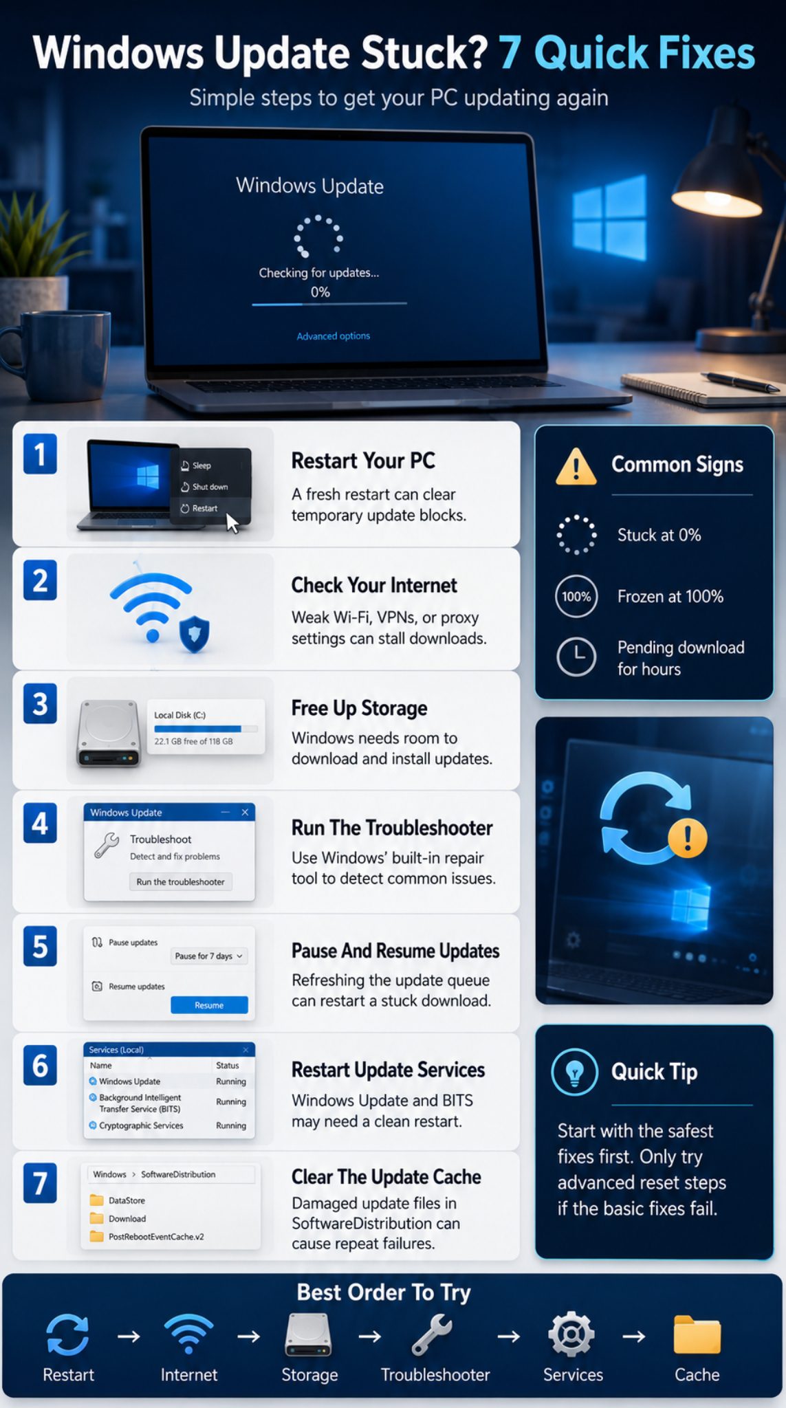 windows update stuck