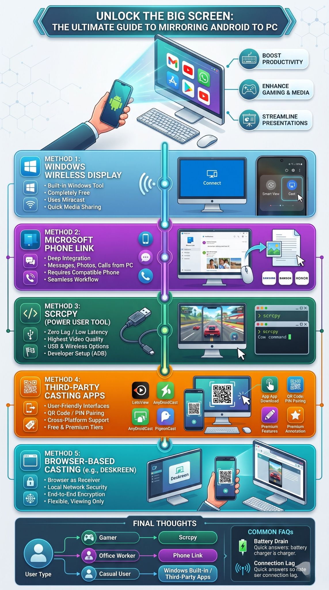 mirror android to pc