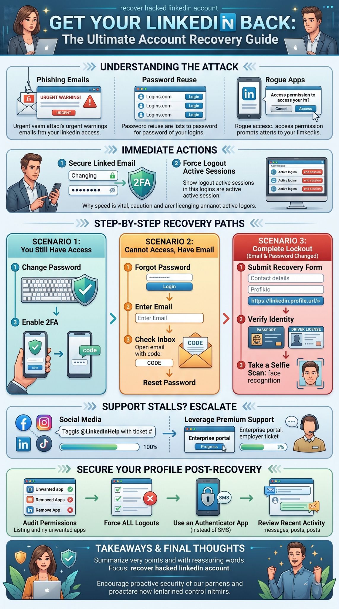 recover hacked linkedin account