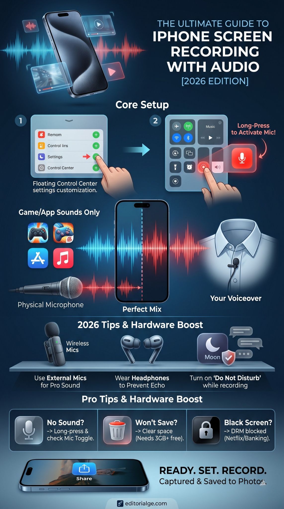 record iphone screen audio