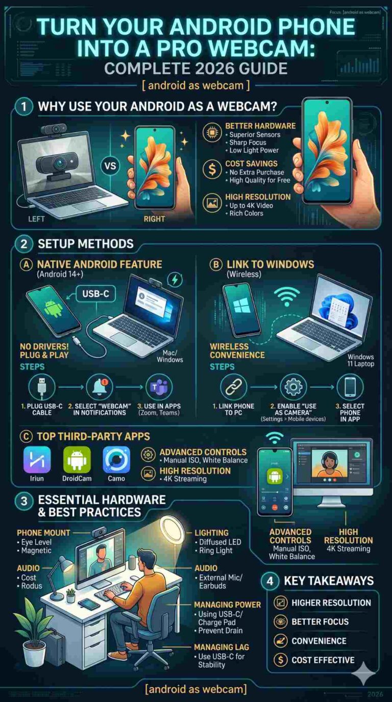 How to Use Android Phone as Webcam in 2026: Full Guide