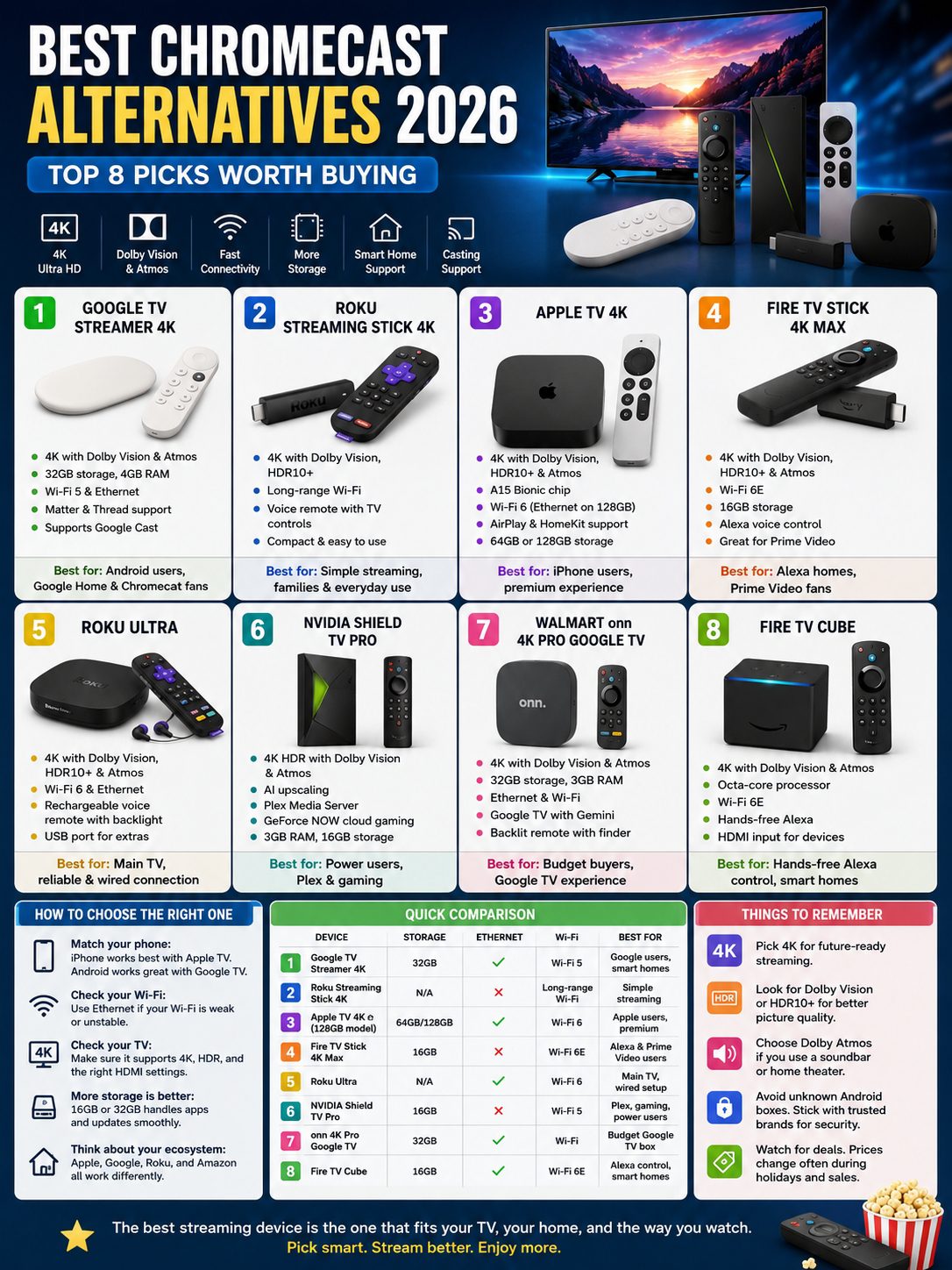 chromecast alternatives 2026