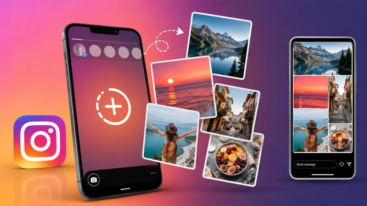multiple photos instagram story