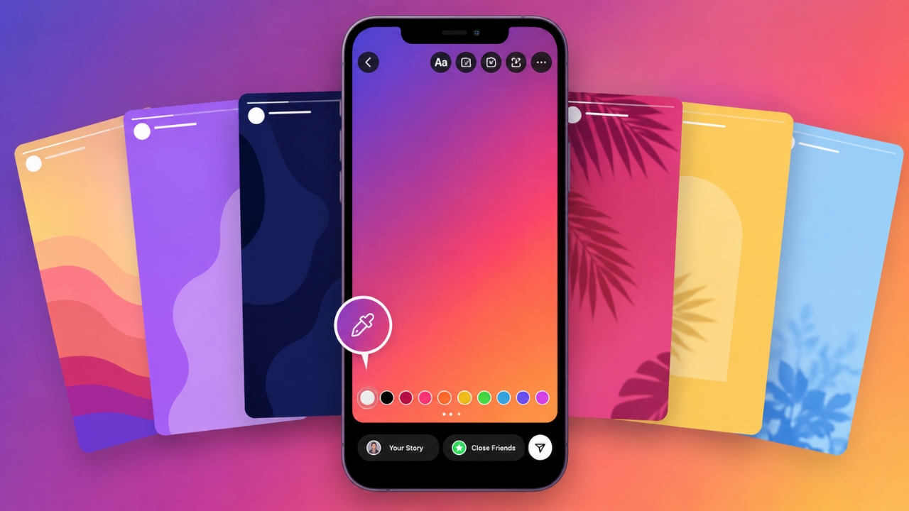 instagram story background color