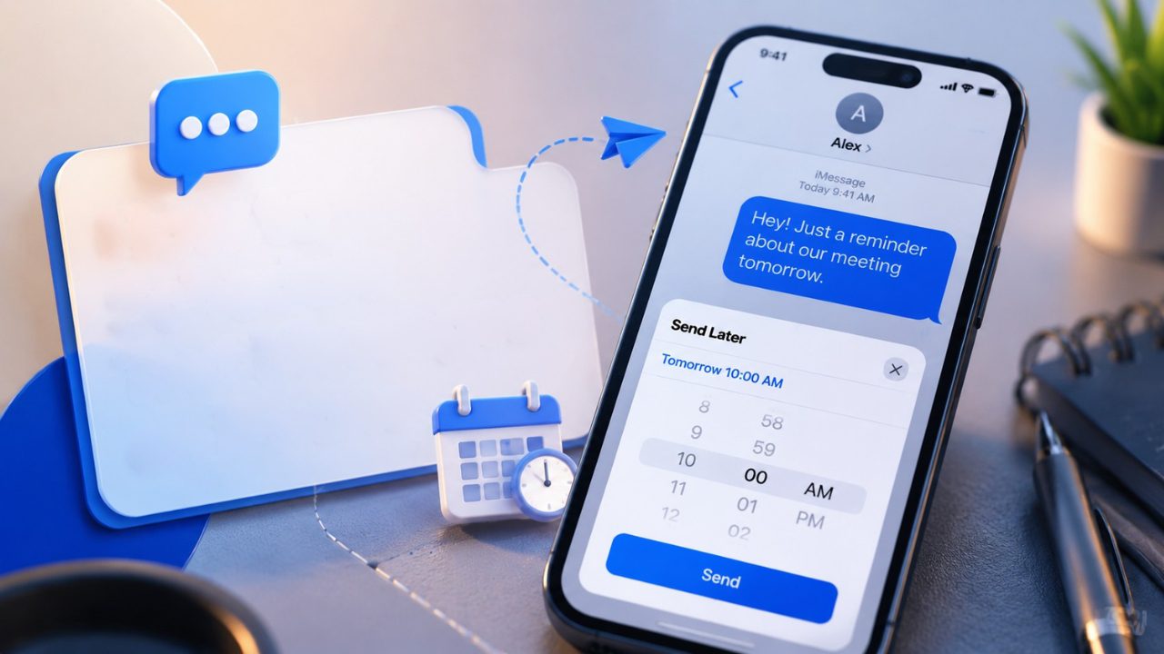 schedule text iphone