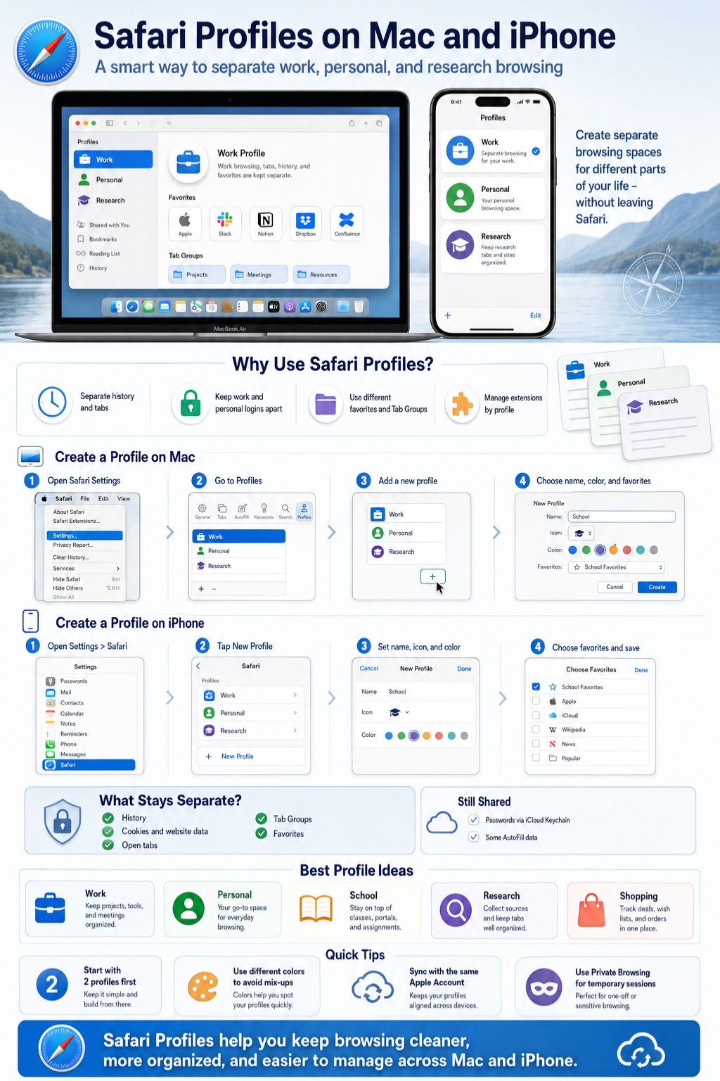 safari profiles