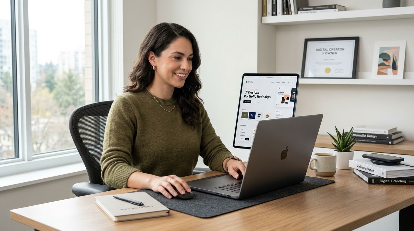 Solo Creator Organized Desk Using Serlig