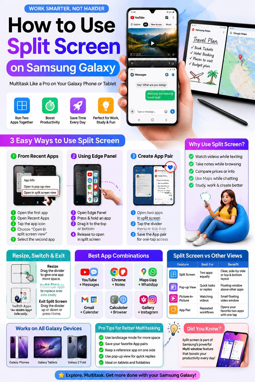 split screen Samsung