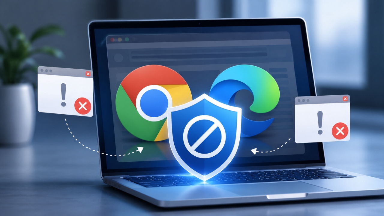 block pop ups chrome edge