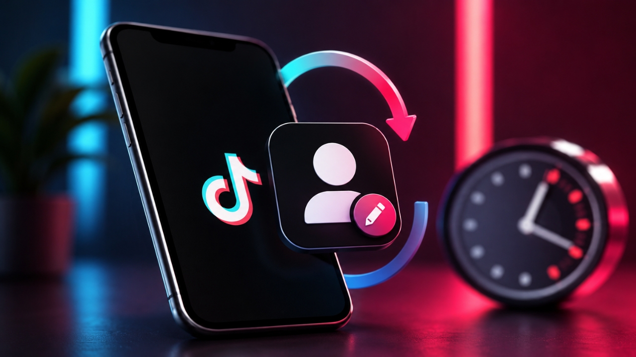change tiktok username early