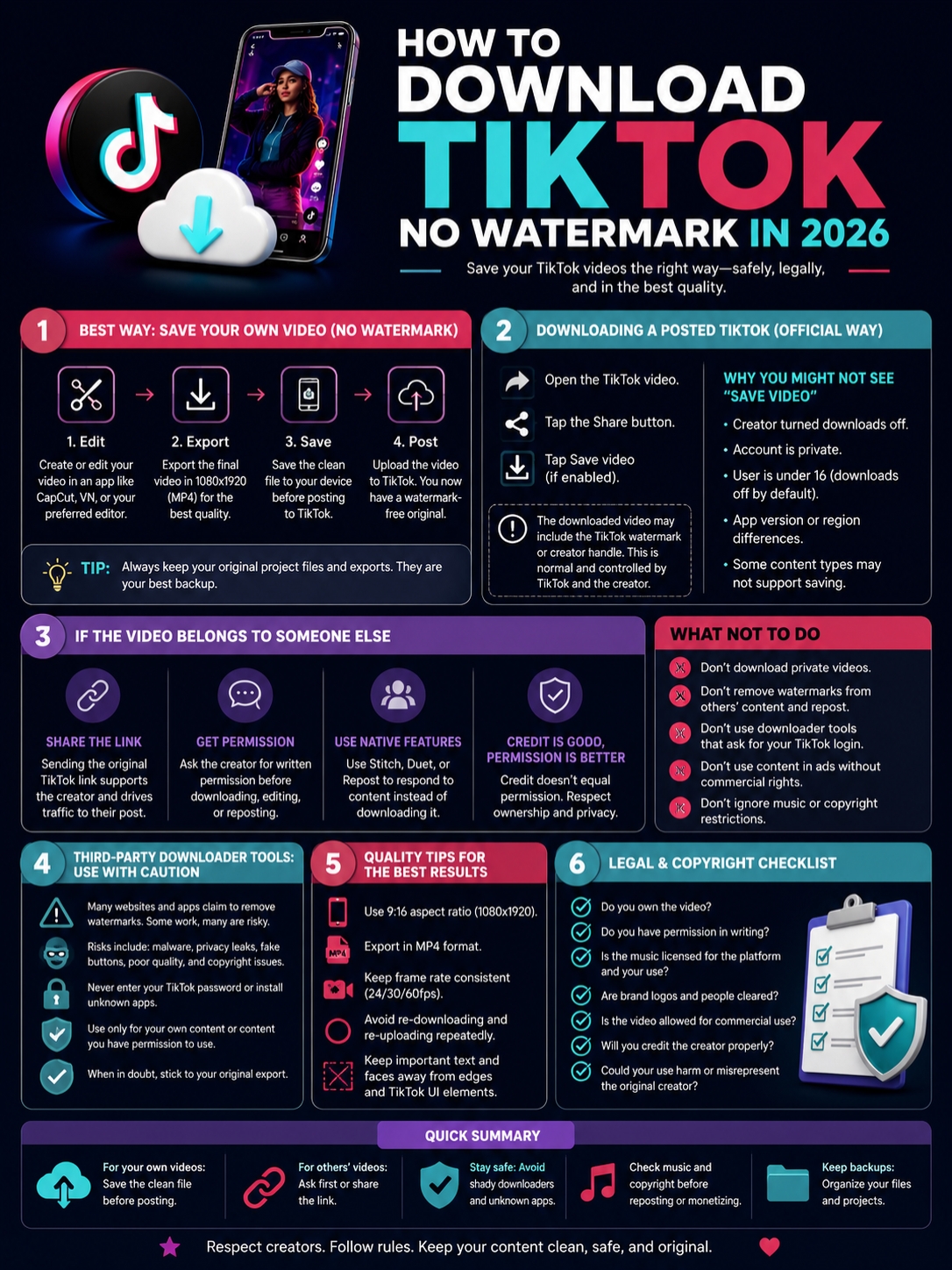 download tiktok no watermark 2026