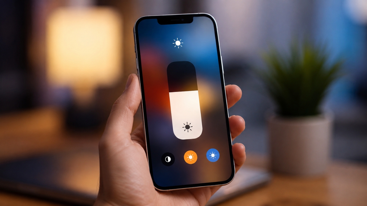 turn off iphone auto brightness