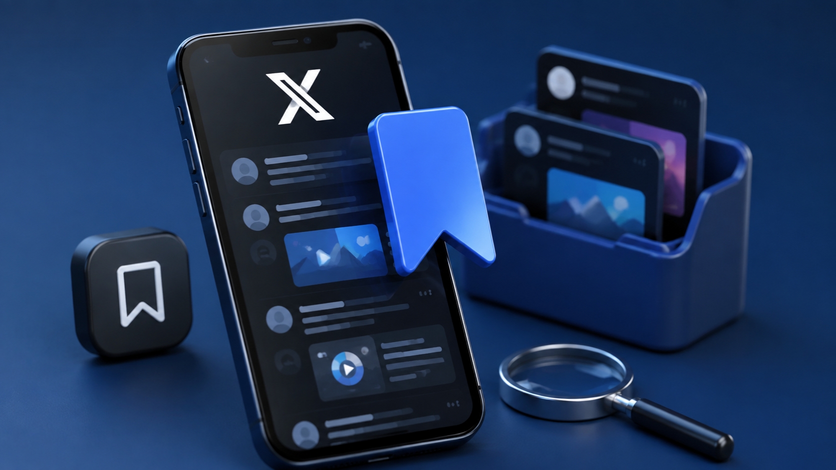 organize bookmarks on x