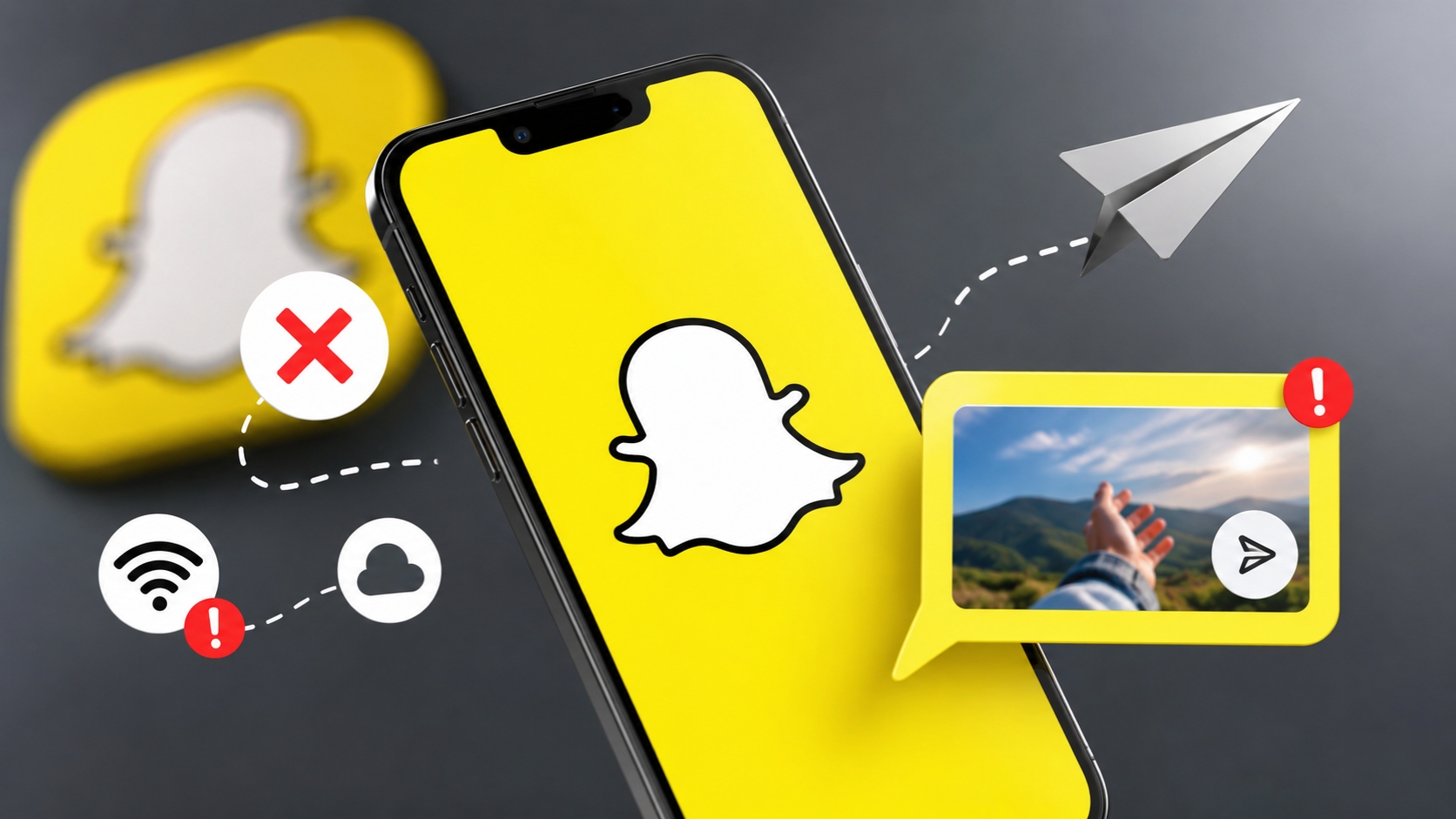 snapchat not sending snaps